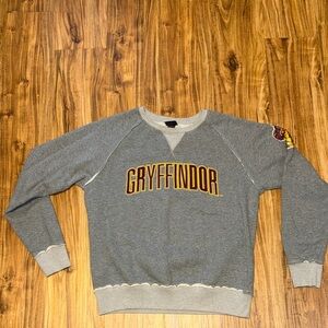 Universal Studios Harry Potter Gryffindor large sweatshirt Gray men women unisex
